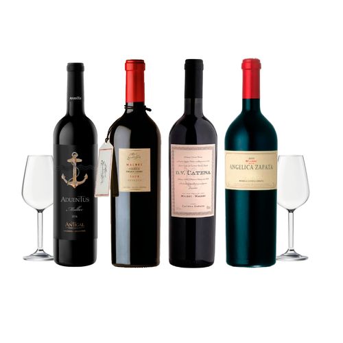 Set Malbec Seleccion x 4 + 2 Copas