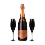Set Rutini Extra Brut + 2 Copas Cristal Negro