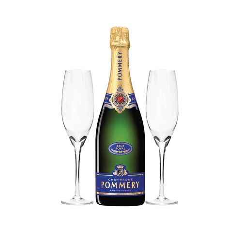 Pommery Champagne Brut Royal mas 2 Copas con Estuche