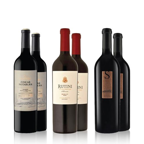 Combinado de Merlot Caja surtida de 3 bodegas