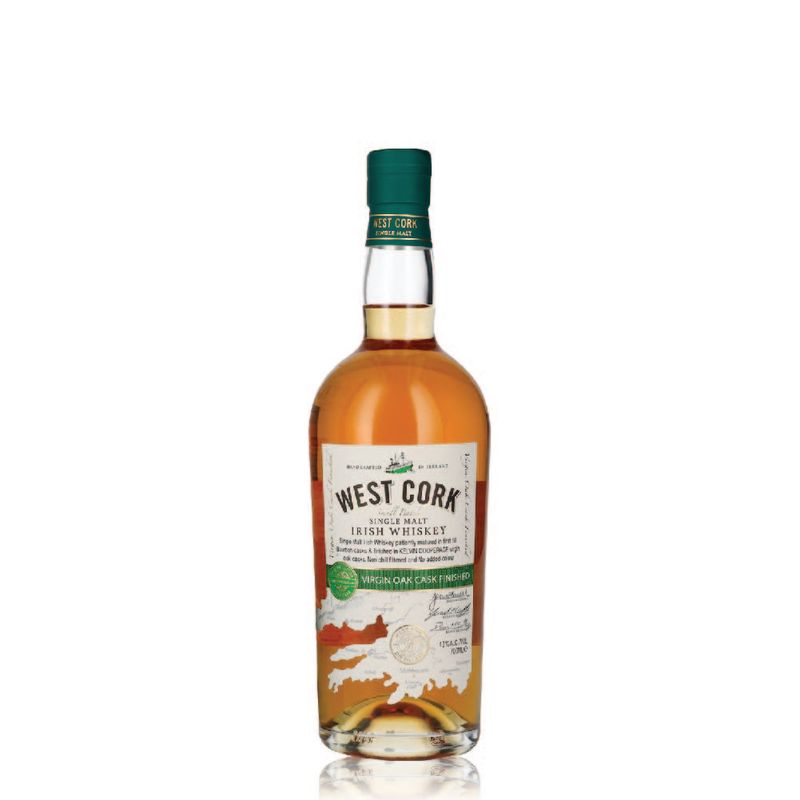 Whiskey.WestCork.Virgin.Oak.Cask.Finished.Single.Malt.irish.700ml