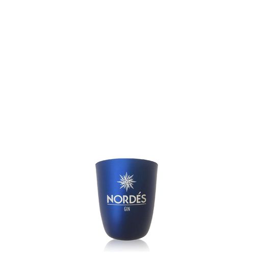 Vaso Aluminio Azul Satinado Nordes 250 Cc Caja x 6