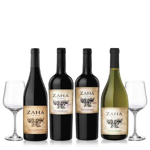 Zaha Seleccion x 4 mas 2 Copas con Estuche