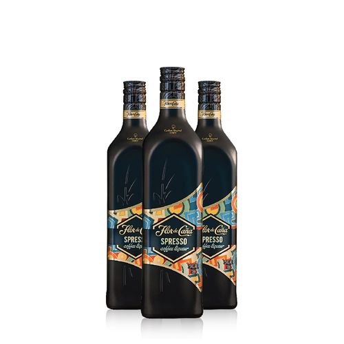 Licor Flor de Caña Spresso Caja x 3