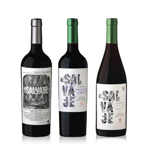 El Salvaje Organico Seleccion x 3 con Estuche