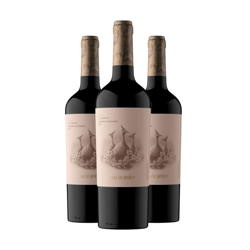 Vino Tinto Las Perdices Reserva Cabernet Sauvignon 750 ml Pack x 3
