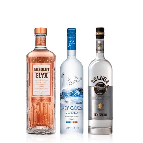 Vodkas Importados Seleccion x 3 con Estuche