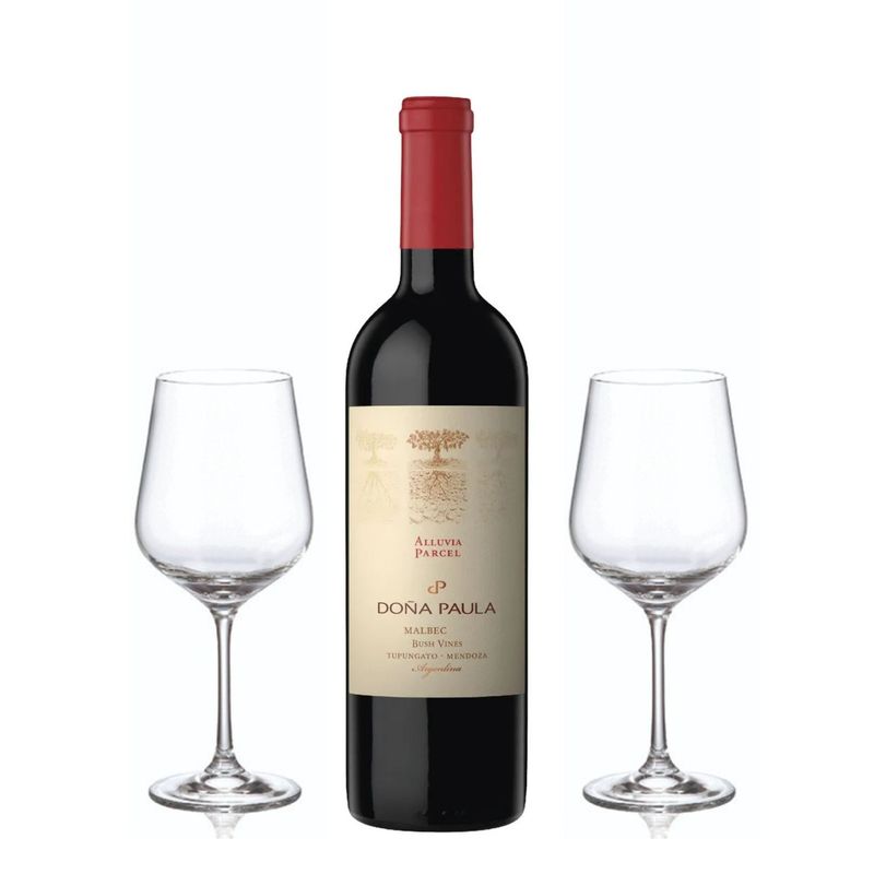 Set Dona Paula Parcell Selection Malbec Alluvia 750 ml mas 2 Copas con Estuche VT.MA-01P02A-013.jpg
