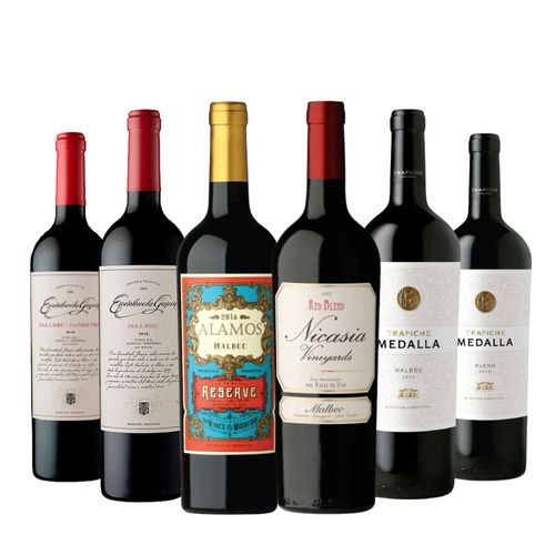 Set Combinados Malbec y Blend Selección x 6 con Estuche