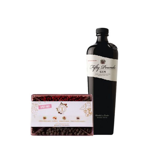 Gin Fifty Pounds más Indomita Terra Spicy con Estuche